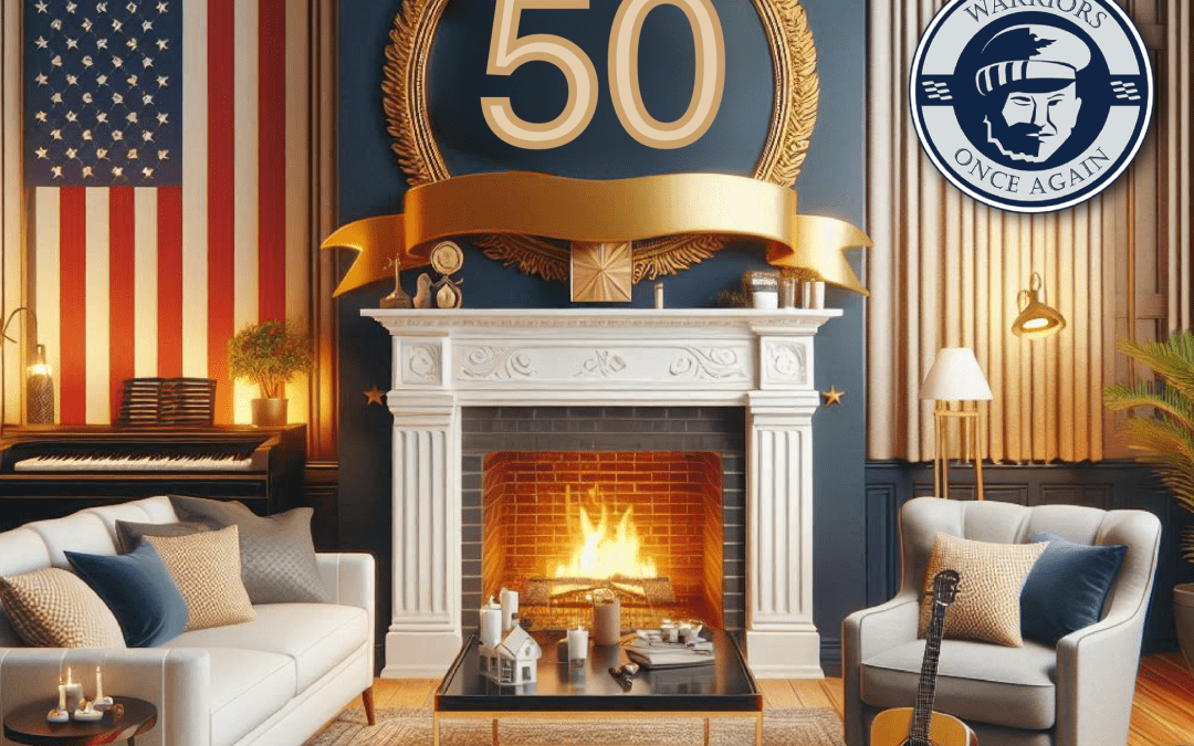 Warriors Once Again 50 vets served graphic